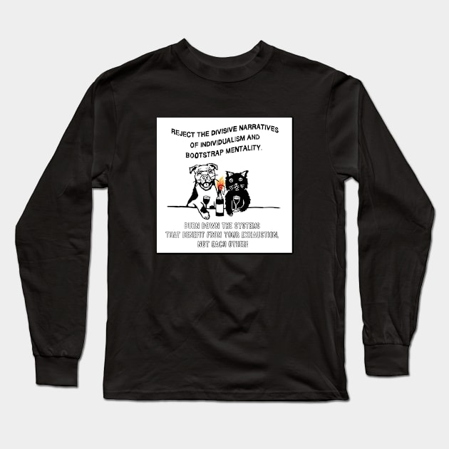 COMMUNITY AND COMRADES Long Sleeve T-Shirt by TriciaRobinsonIllustration